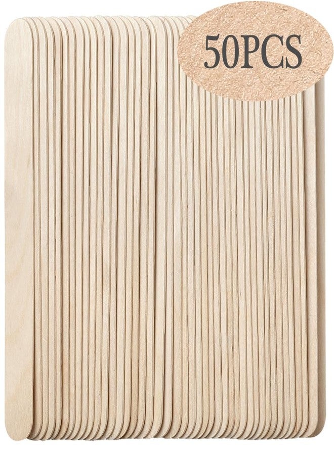 HOOMBOOM 50Pcs Large Wooden Waxing Sticks for Hair Removal - HOOMBOOM Premium Splinter-Free Wooden Sticks for Waxing, Wax Stick for Body Eyebrow and Face Waxing - Image 1